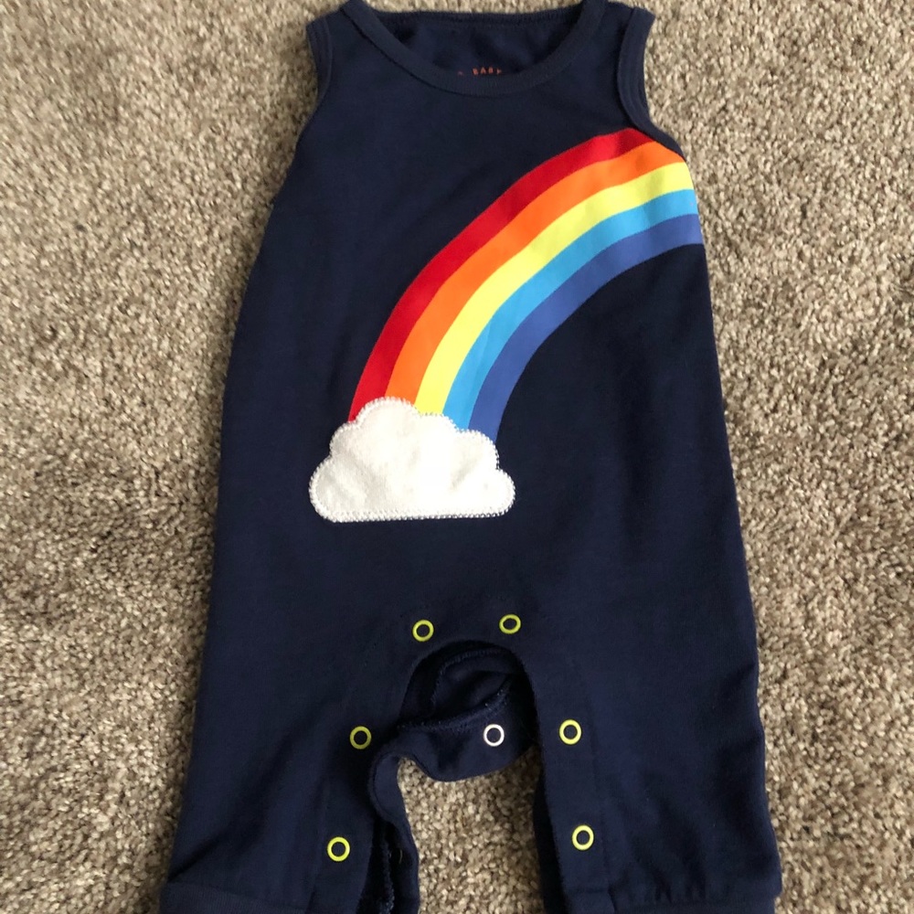 rainbow cat & jack romper